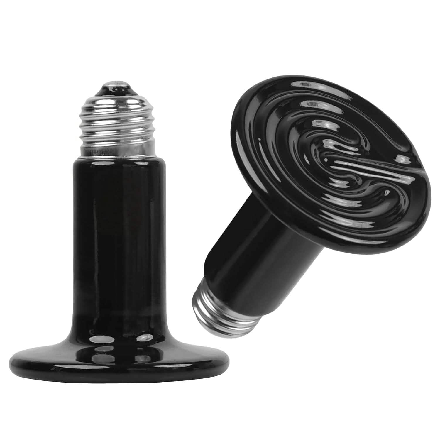 2-Pieces: 150W Infrared Reptile Heat Lamp No Light Emitting